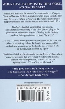 Dave Barry's Greatest Hits achterzijde