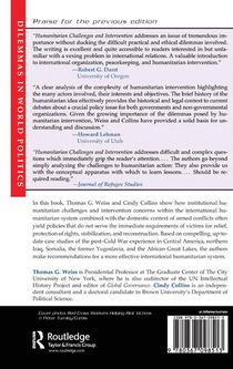 Humanitarian Challenges And Intervention achterzijde