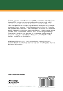 Critical Discourse Analysis achterzijde