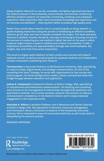 Doing Academic Research achterzijde