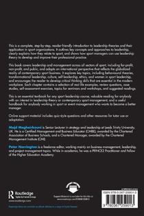 Essentials of Sport Leadership achterzijde