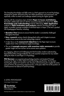 AQA Psychology A Level Paper Three: Issues and Debates achterzijde