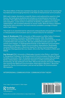 Engaging Theories in Interpersonal Communication achterzijde