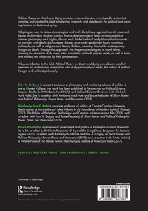 Political Theory on Death and Dying achterzijde
