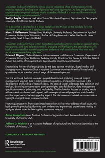 Research Ethics in Applied Economics achterzijde