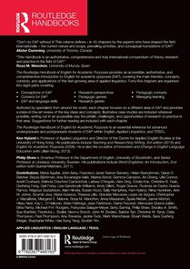 The Routledge Handbook of English for Academic Purposes achterzijde