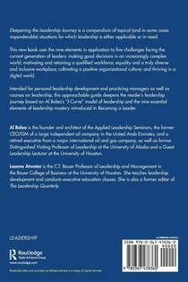 Deepening the Leadership Journey achterzijde