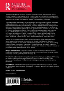 Routledge Handbook of the Olympic and Paralympic Games achterzijde