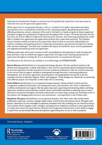 Supervision for Occupational Therapy achterzijde