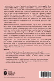 Applied Categorical and Count Data Analysis achterzijde