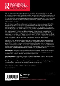 Routledge International Handbook of Working-Class Studies achterzijde