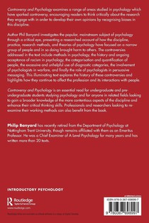 Controversy and Psychology achterzijde