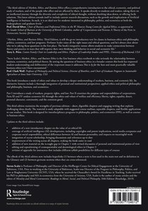 Markets, Ethics, and Business Ethics achterzijde