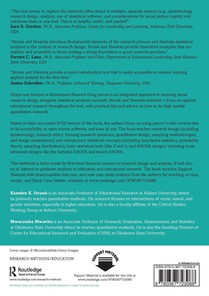 Design and Analysis in Educational Research Using jamovi achterzijde