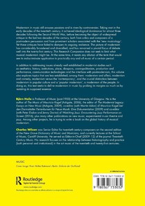 The Routledge Research Companion to Modernism in Music achterzijde