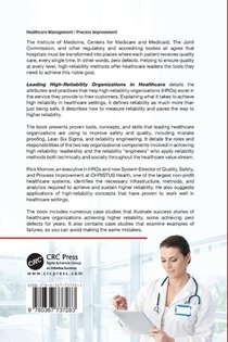 Leading High-Reliability Organizations in Healthcare achterzijde