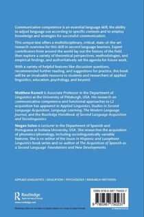 Communicative Competence in a Second Language achterzijde