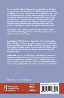 Handbook for Social Work Writing achterzijde