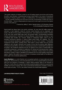 The Routledge Handbook of International Development, Mental Health and Wellbeing achterzijde