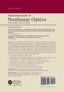 Fundamentals of Nonlinear Optics achterzijde