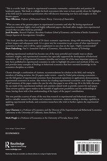 The Art of Experimental Economics achterzijde
