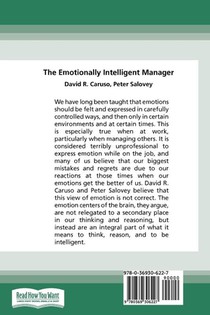 The Emotionally Intelligent Manager achterzijde