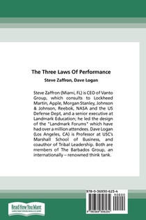 The Three Laws of Performance achterzijde