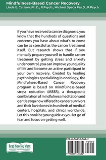 Mindfulness-Based Cancer Recovery achterzijde