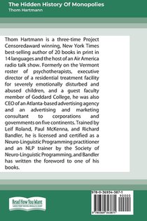 The Hidden History of Monopolies achterzijde