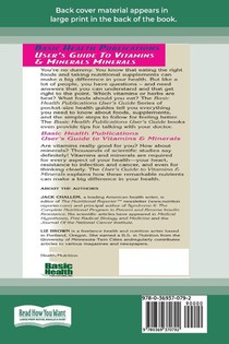 User's Guide to Vitamins & Minerals (16pt Large Print Edition) achterzijde