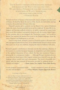 The Poetry of Petrarch achterzijde