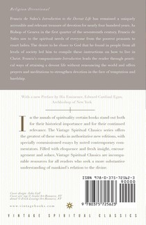 Introduction to the Devout Life achterzijde