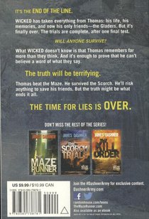 The Maze Runner 3. The Death Cure achterzijde