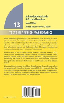 An Introduction to Partial Differential Equations achterzijde