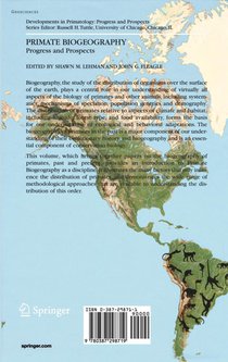 Primate Biogeography achterzijde