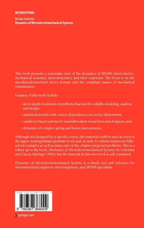 Dynamics of Microelectromechanical Systems achterzijde