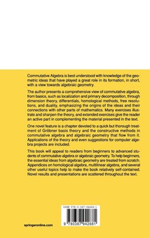 Commutative Algebra achterzijde