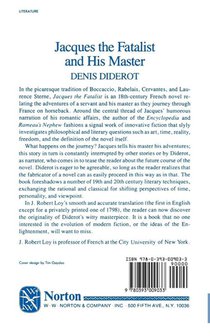 Jacques the Fatalist and His Master achterzijde