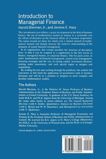 An Introduction to Managerial Finance achterzijde