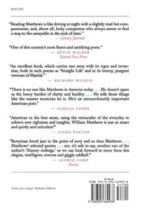 Selected Poems and Translations achterzijde