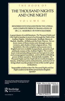 The Book of the Thousand and One Nights (Vol 3) achterzijde