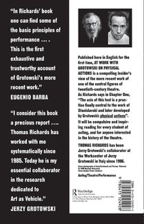 At Work with Grotowski on Physical Actions achterzijde