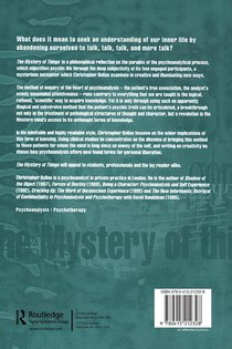 The Mystery of Things achterzijde