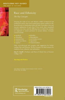 Race and Ethnicity: The Key Concepts achterzijde