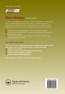 BIOS Instant Notes in Plant Biology achterzijde
