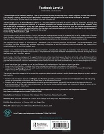 Routledge Course in Modern Mandarin Chinese Level 2 Traditional achterzijde