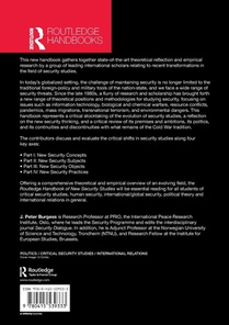 The Routledge Handbook of New Security Studies achterzijde