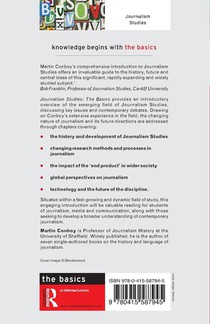 Journalism Studies: The Basics achterzijde