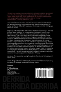 Derrida on Time achterzijde