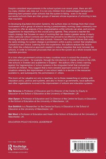 Developing Equitable Education Systems achterzijde